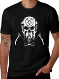 Skull & Scythe Graphic Tee - Black