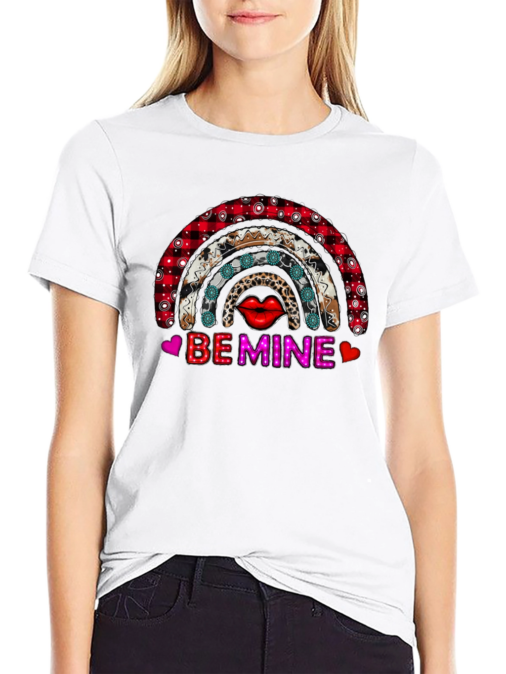 Be Mine Valentines Rainbow T-Shirt