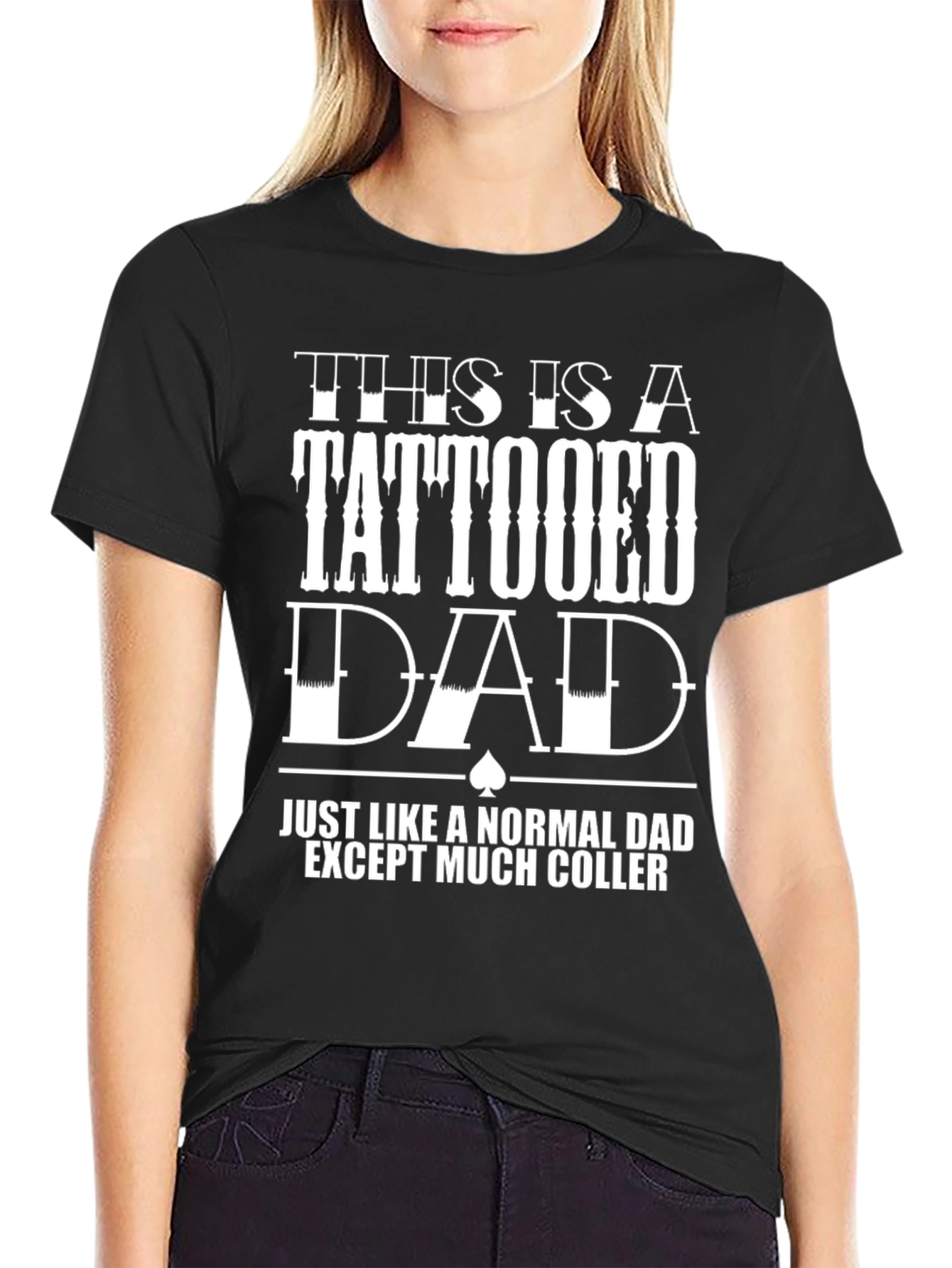 Tattooed Dad Black T-Shirt - Cool Dad Gift