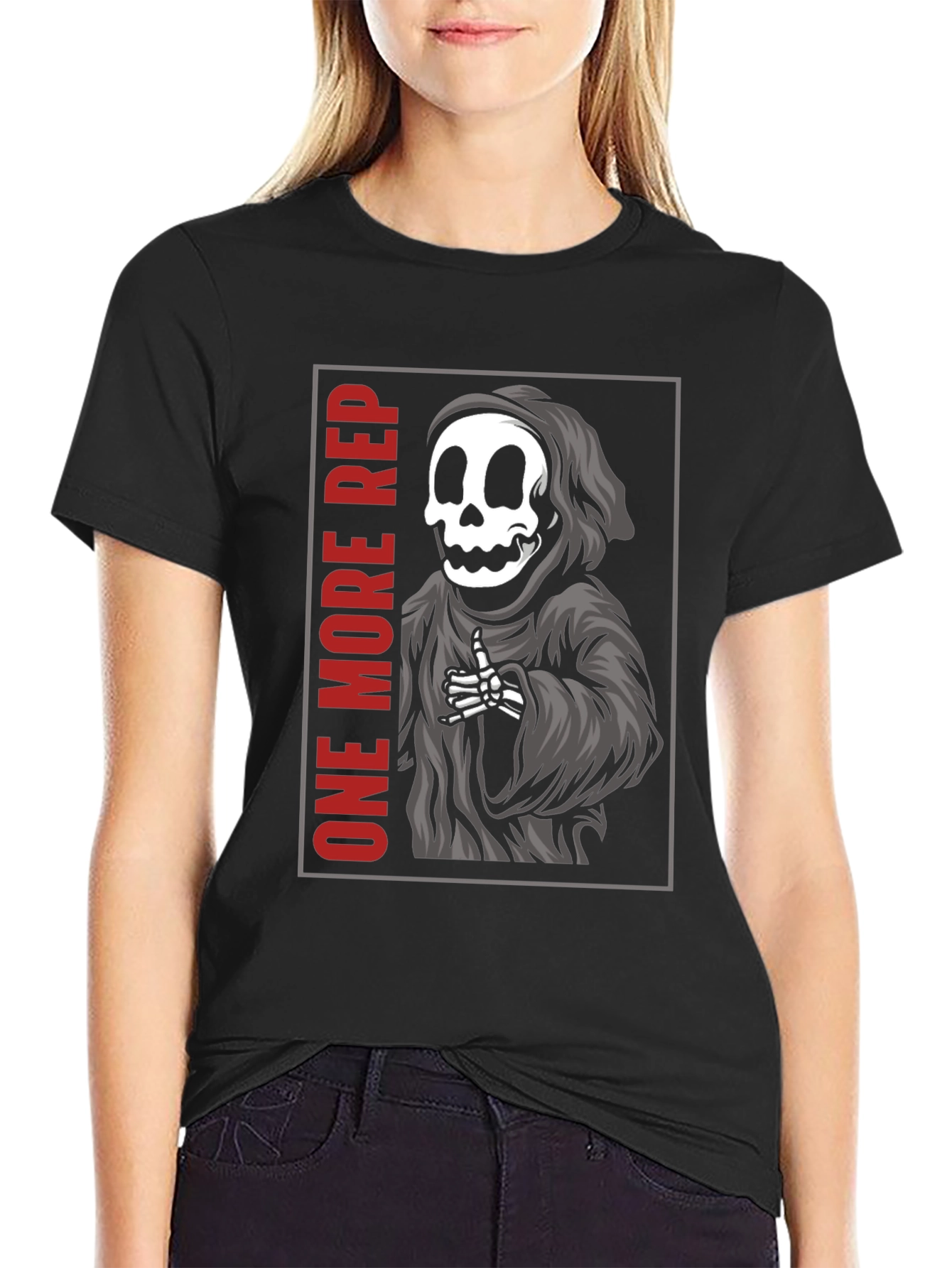 One More Rep Reaper T-Shirt - Gym Motivation