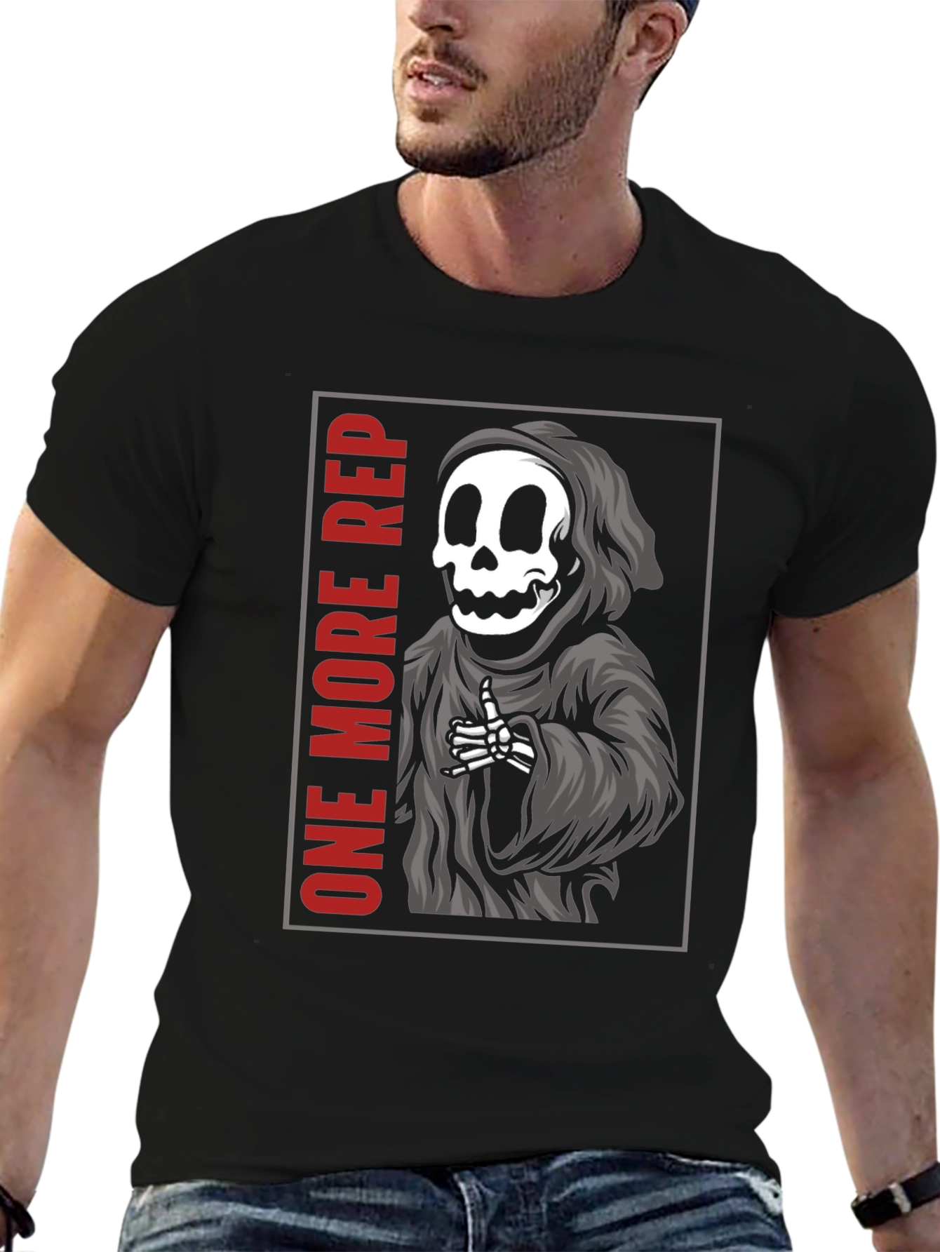 One More Rep Reaper T-Shirt - Gym Motivation
