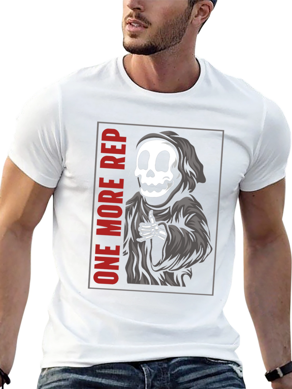 One More Rep Reaper T-Shirt - Gym Motivation