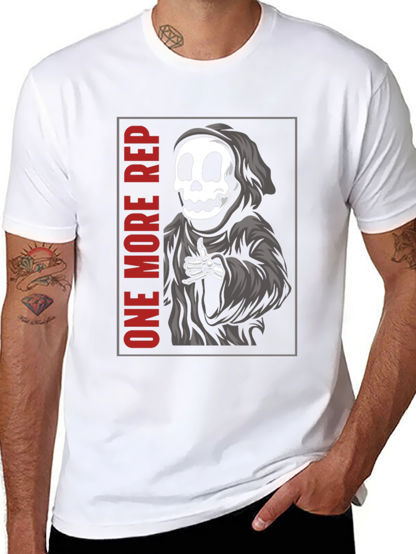 One More Rep Reaper T-Shirt - Gym Motivation