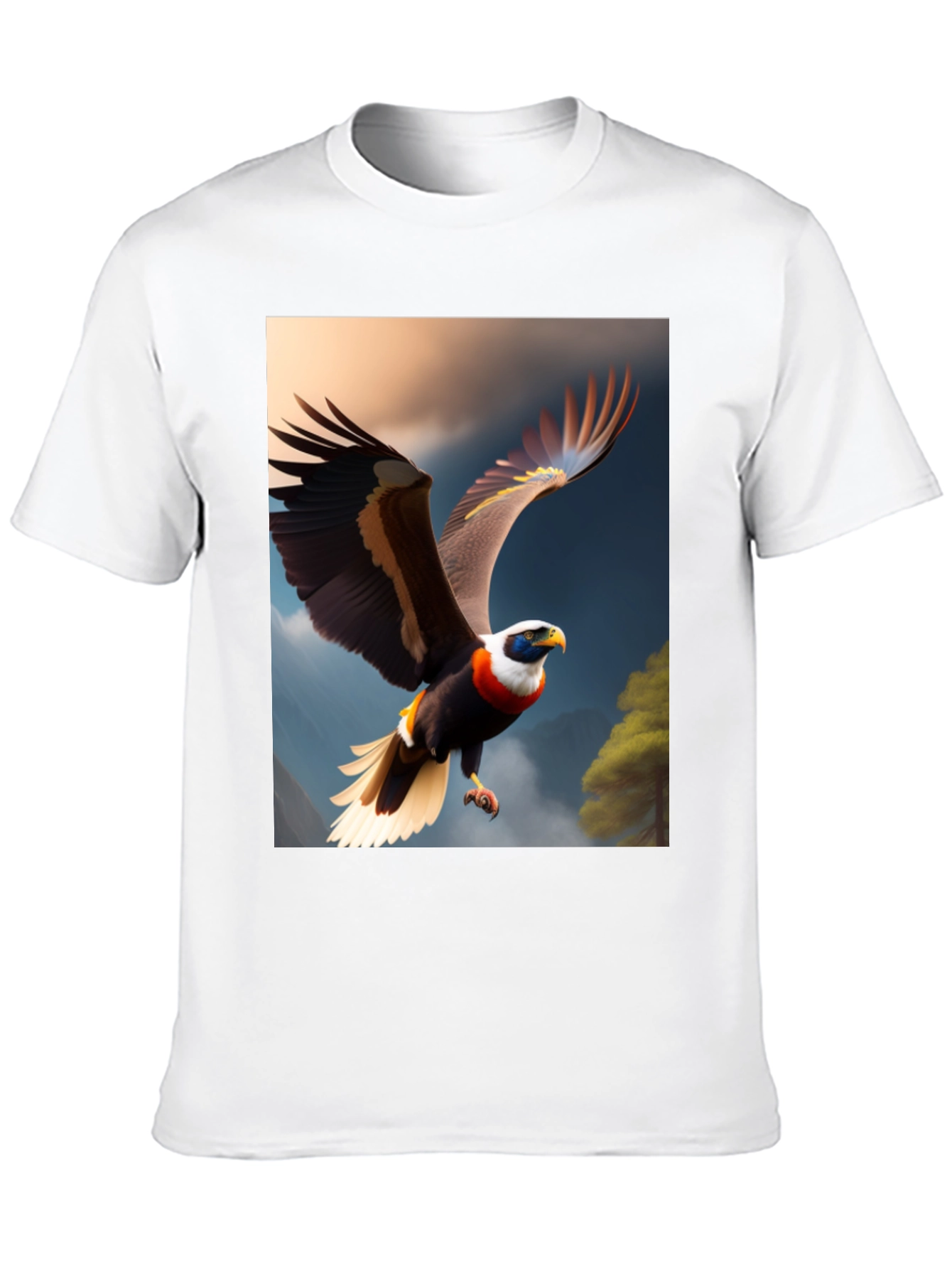 Eagle Print Black T-Shirt