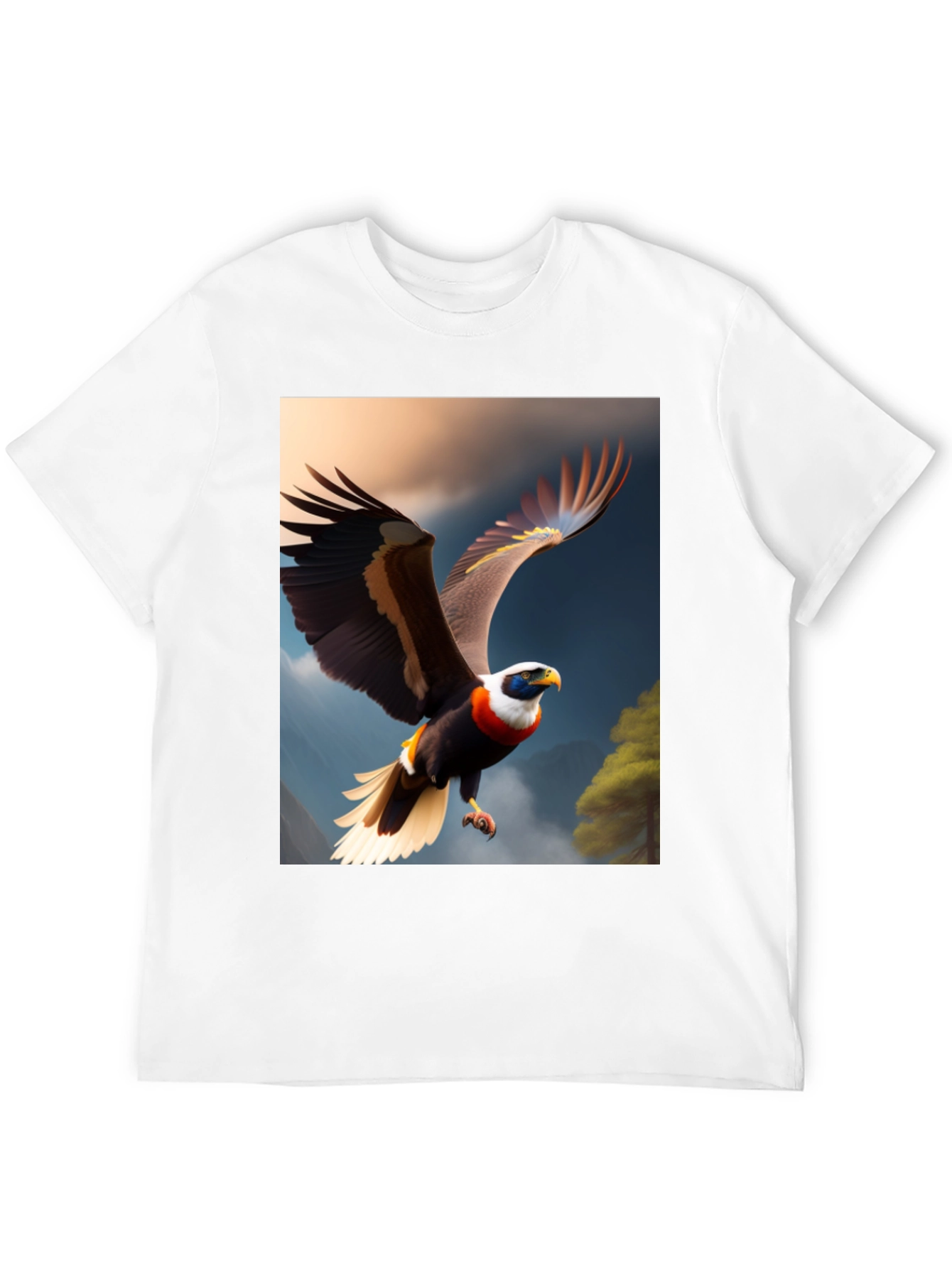 Eagle Print Black T-Shirt