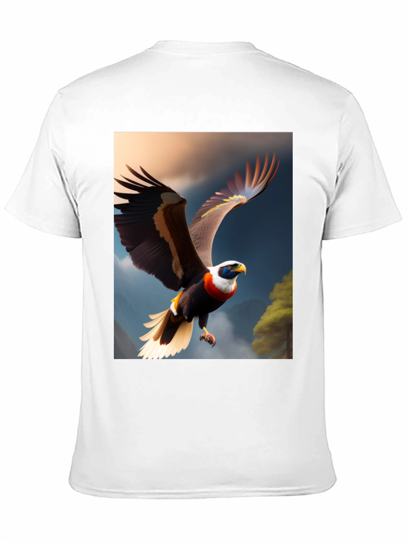 Eagle Print Black T-Shirt
