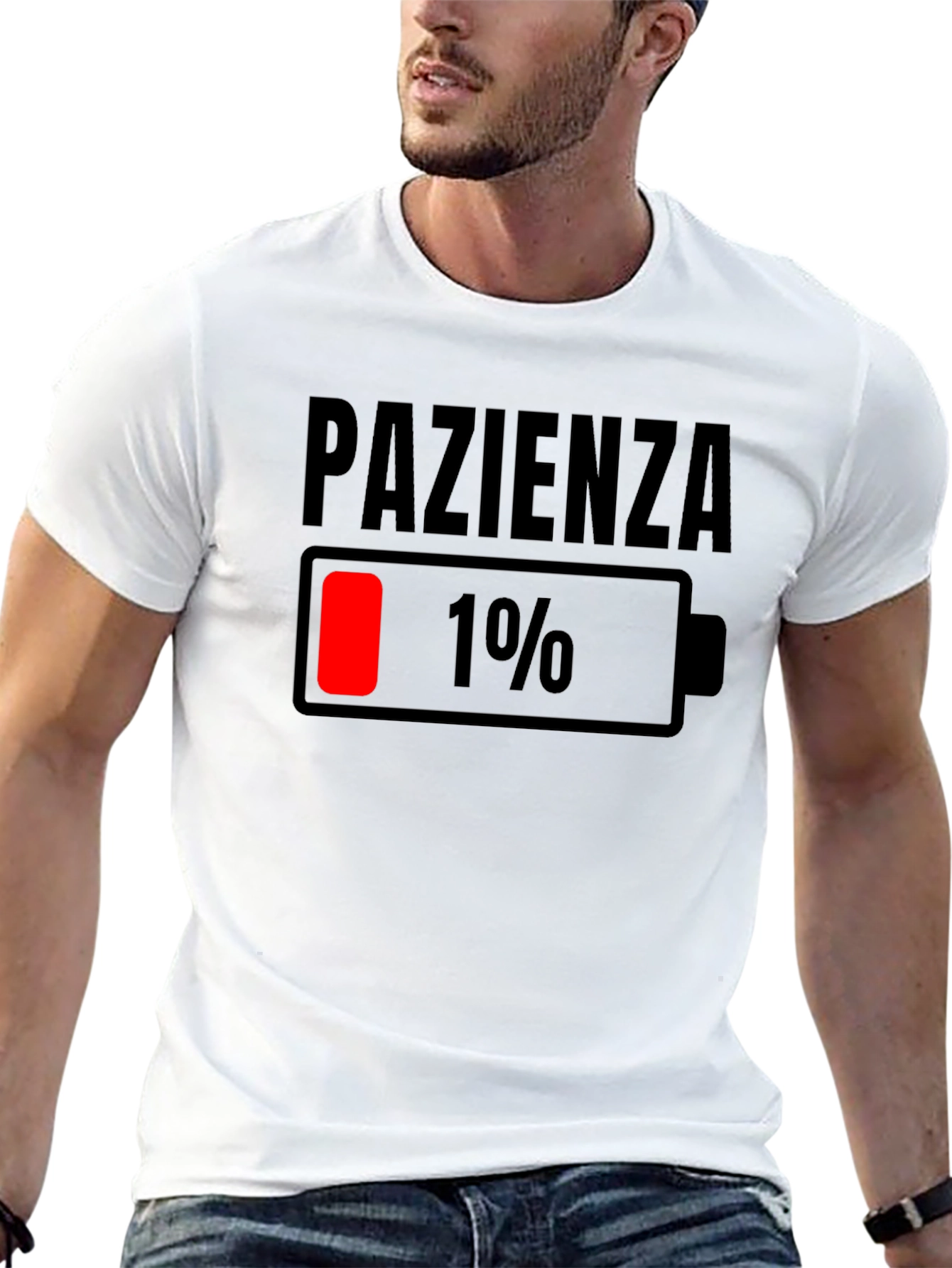 Pazienza 1% Battery Graphic Tee - Black Casual Shirt