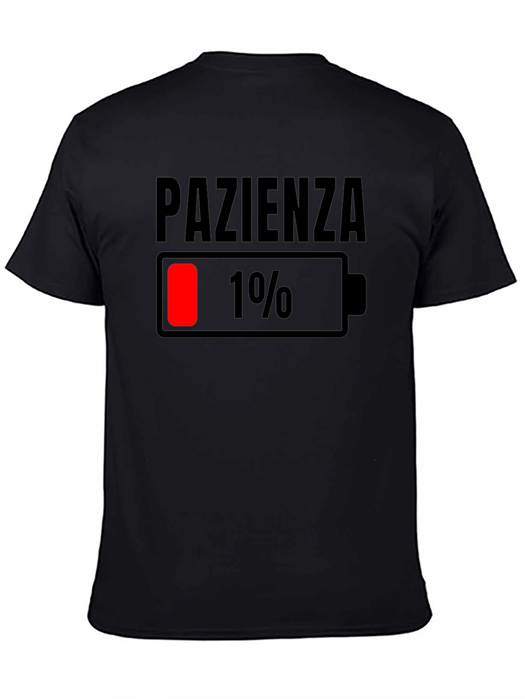 Pazienza 1% Battery Graphic Tee - Black Casual Shirt