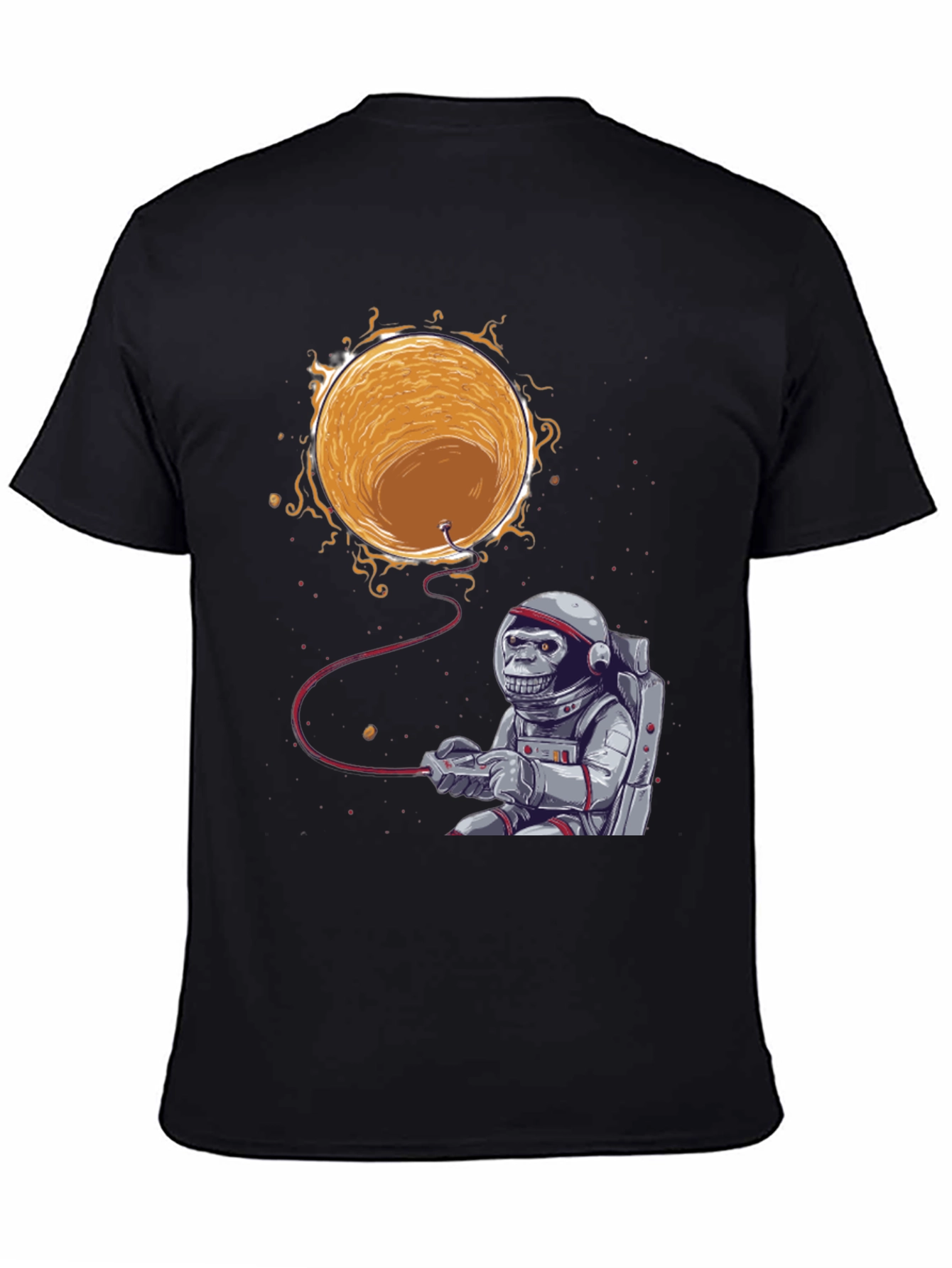 Astronaut Monkey Gamer T-Shirt - Space Adventure