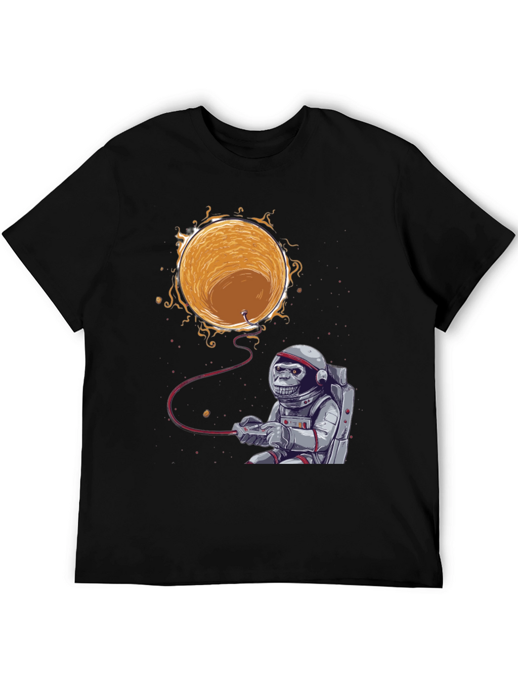 Astronaut Monkey Gamer T-Shirt - Space Adventure