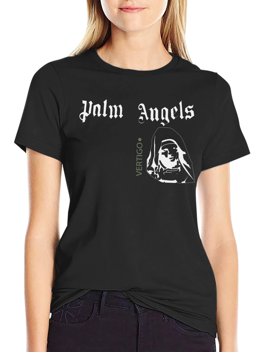 Palm Angels Vertigo Graphic Tee - Black