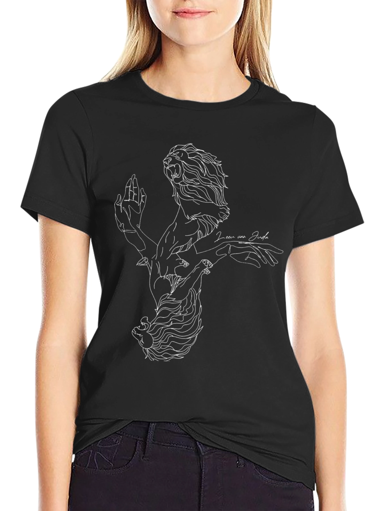 Lion of Judah Graphic Tee - Black