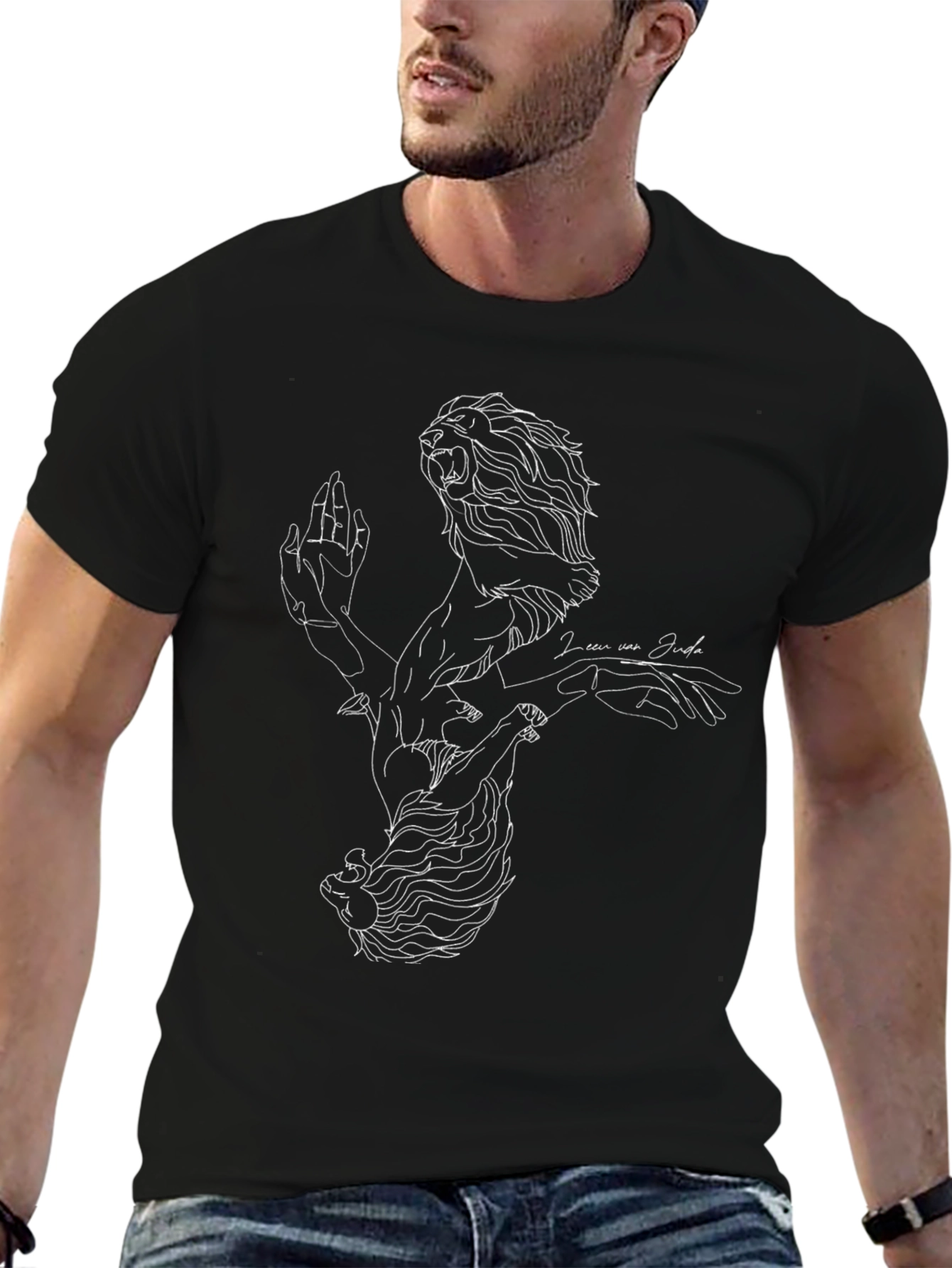 Lion of Judah Graphic Tee - Black