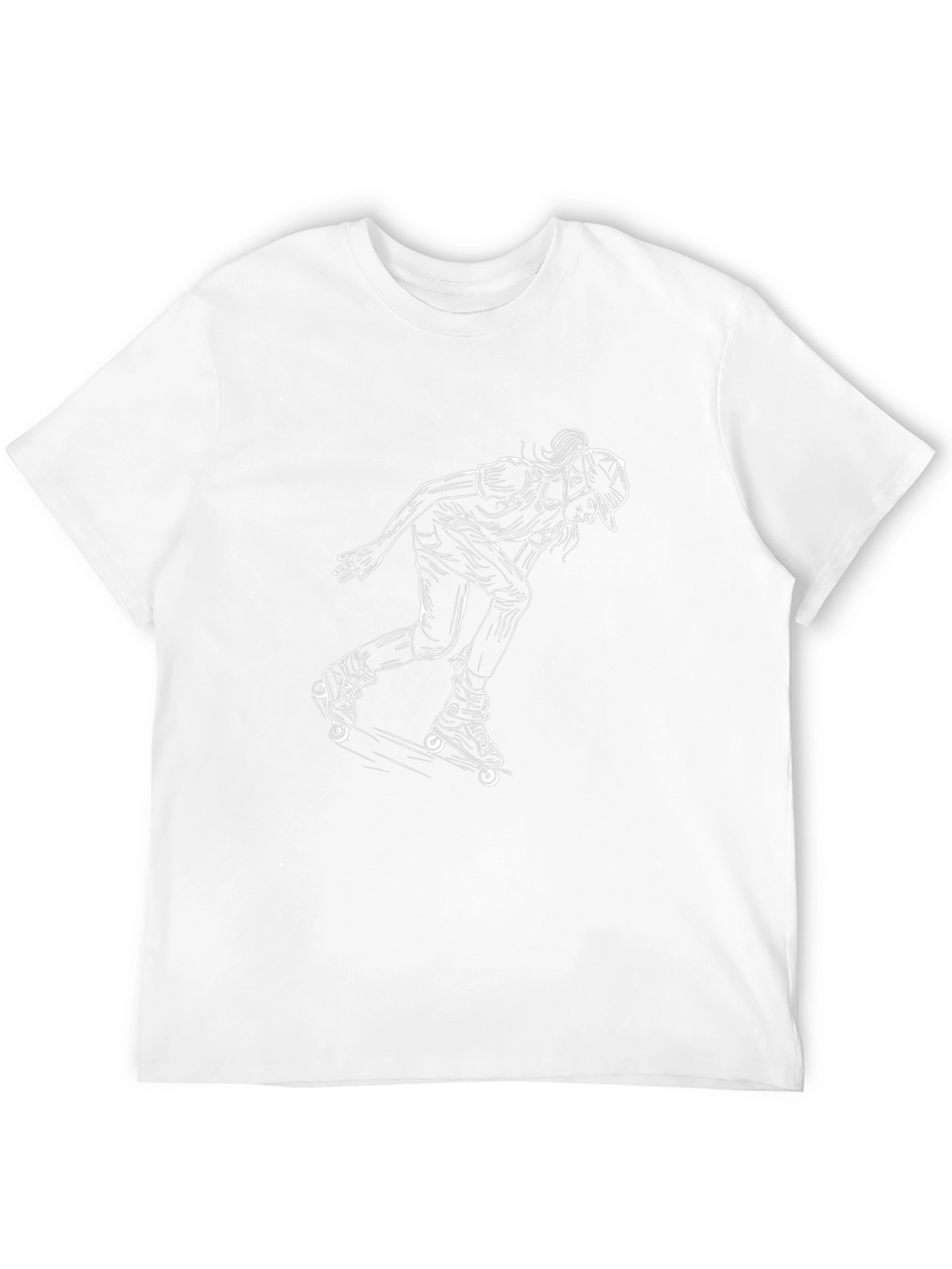 Black Roller Skating Graphic Tee