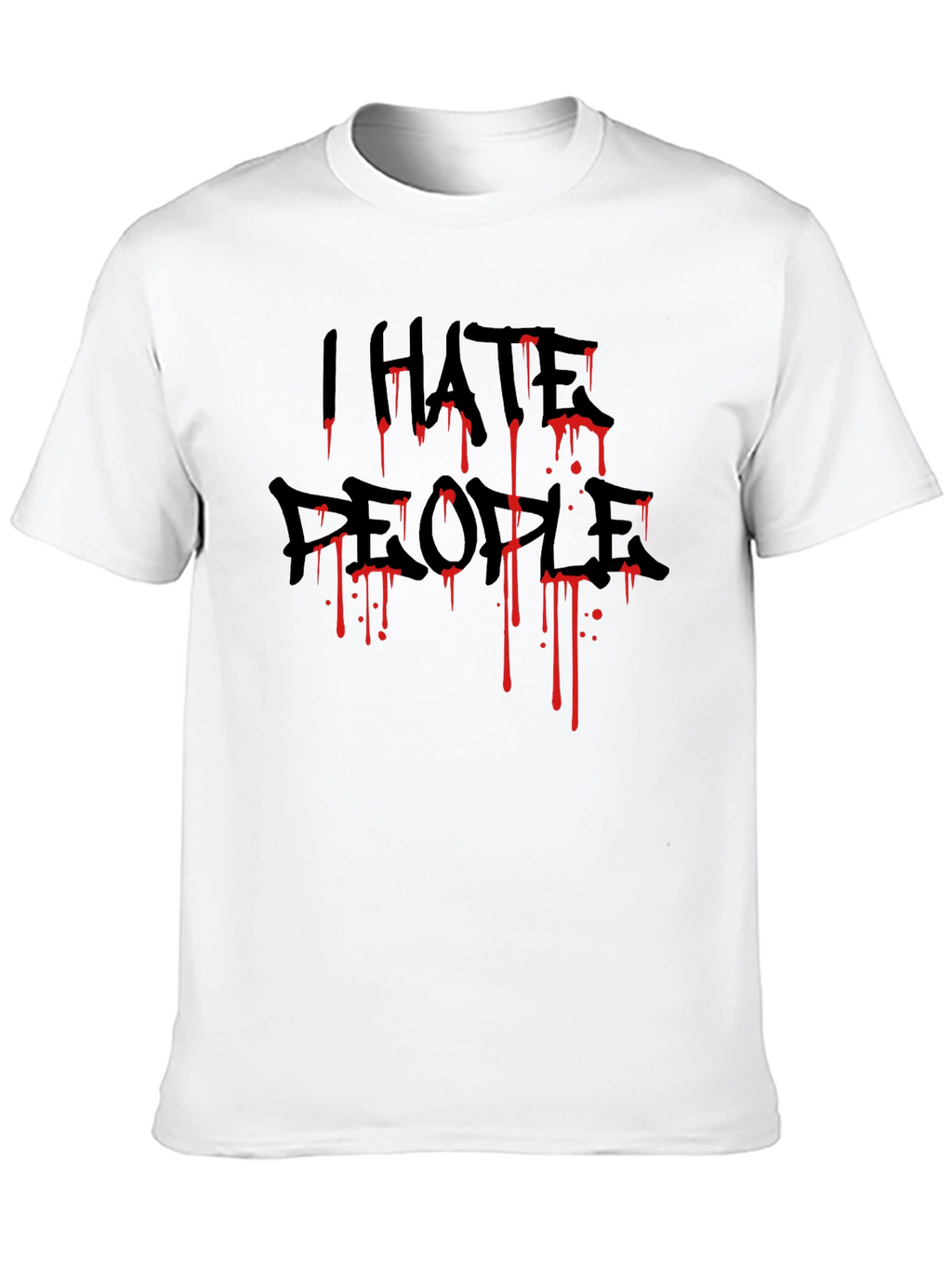 I HATE PEOPLE Graphic Tee - Black