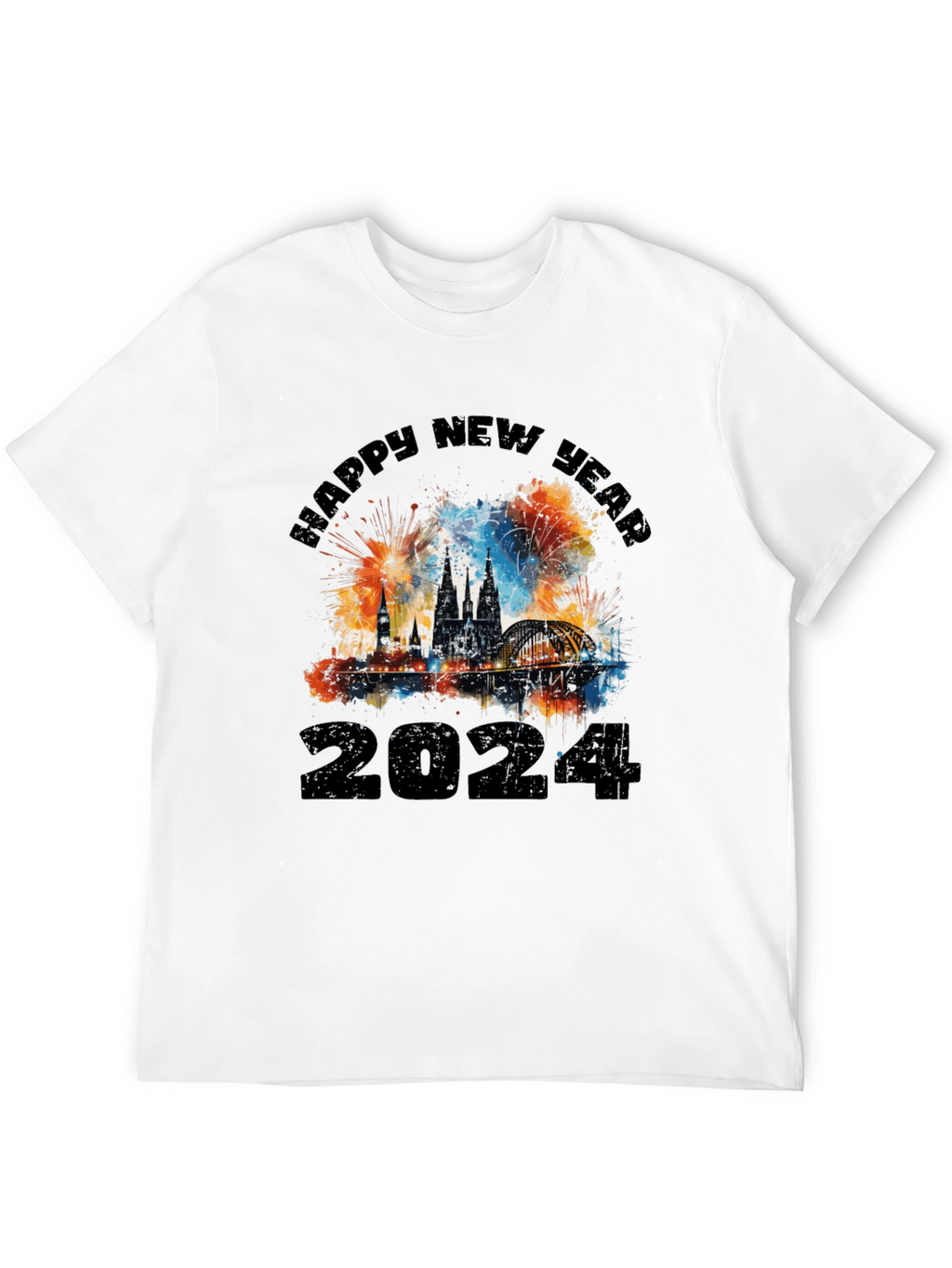 Happy New Year 2024 Graphic T-Shirt