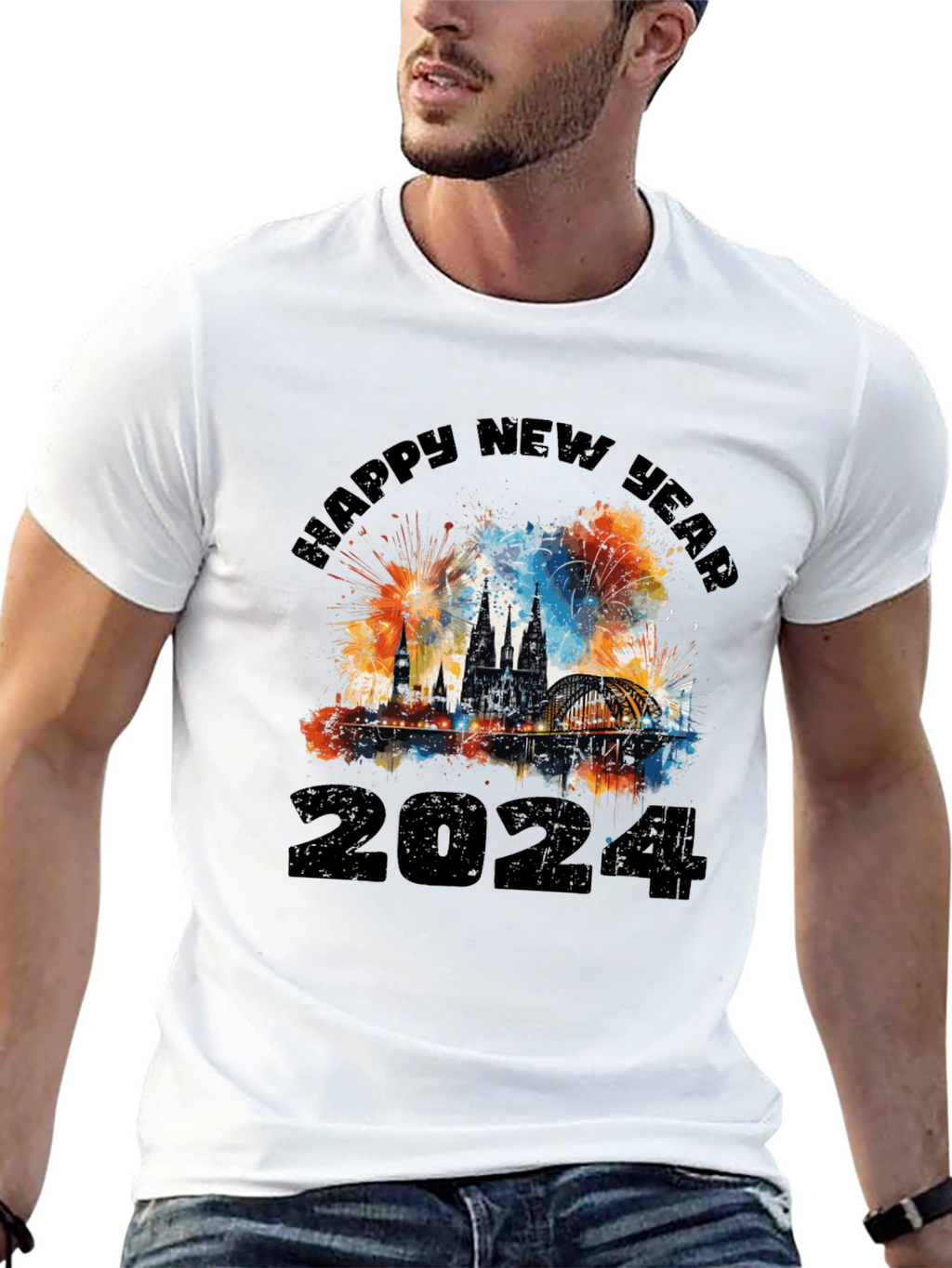 Happy New Year 2024 Graphic T-Shirt