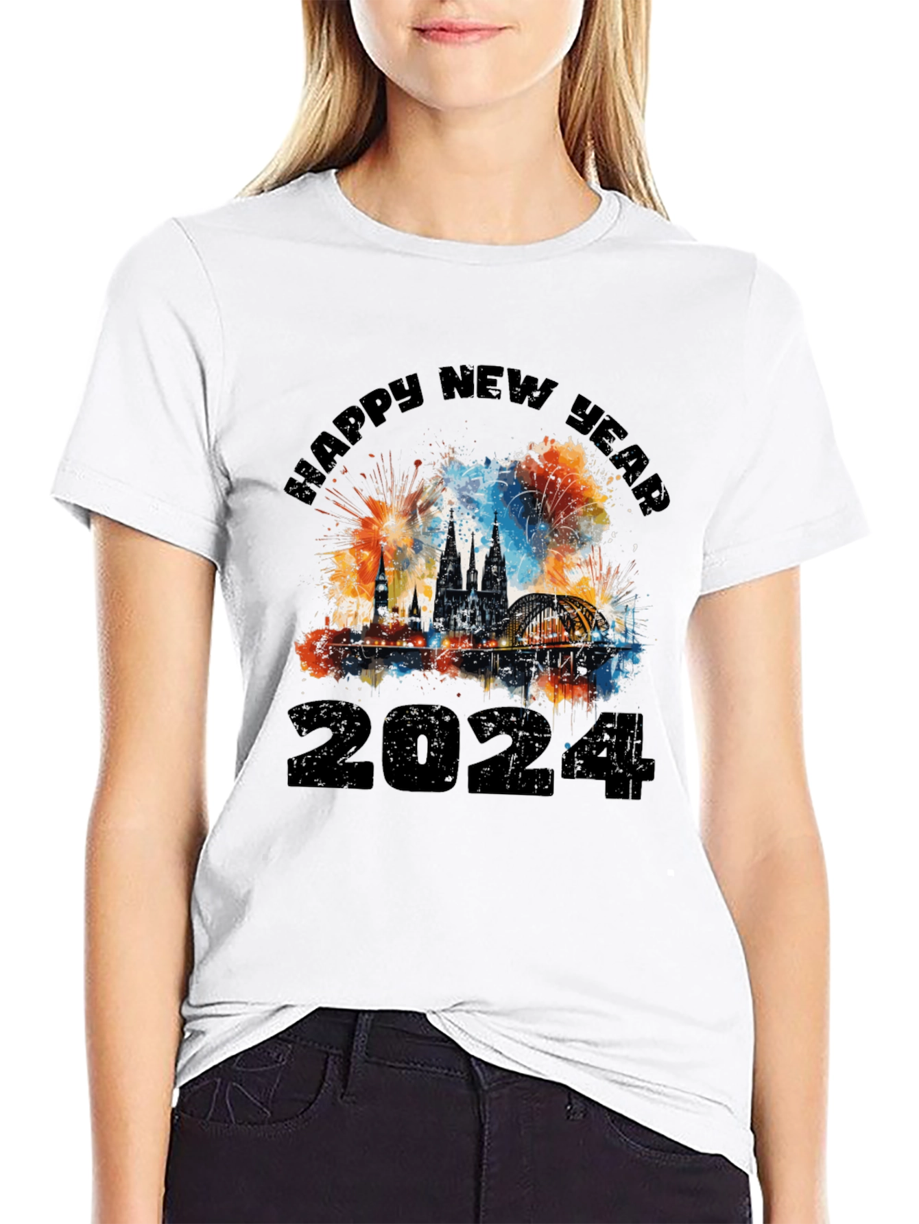 Happy New Year 2024 Graphic T-Shirt