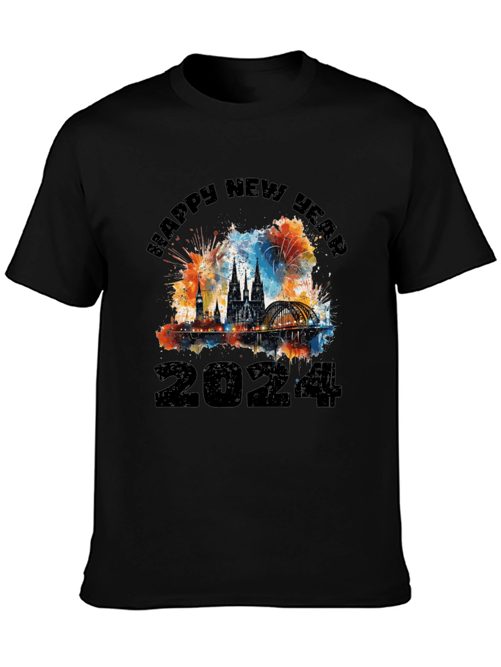 Happy New Year 2024 Graphic T-Shirt