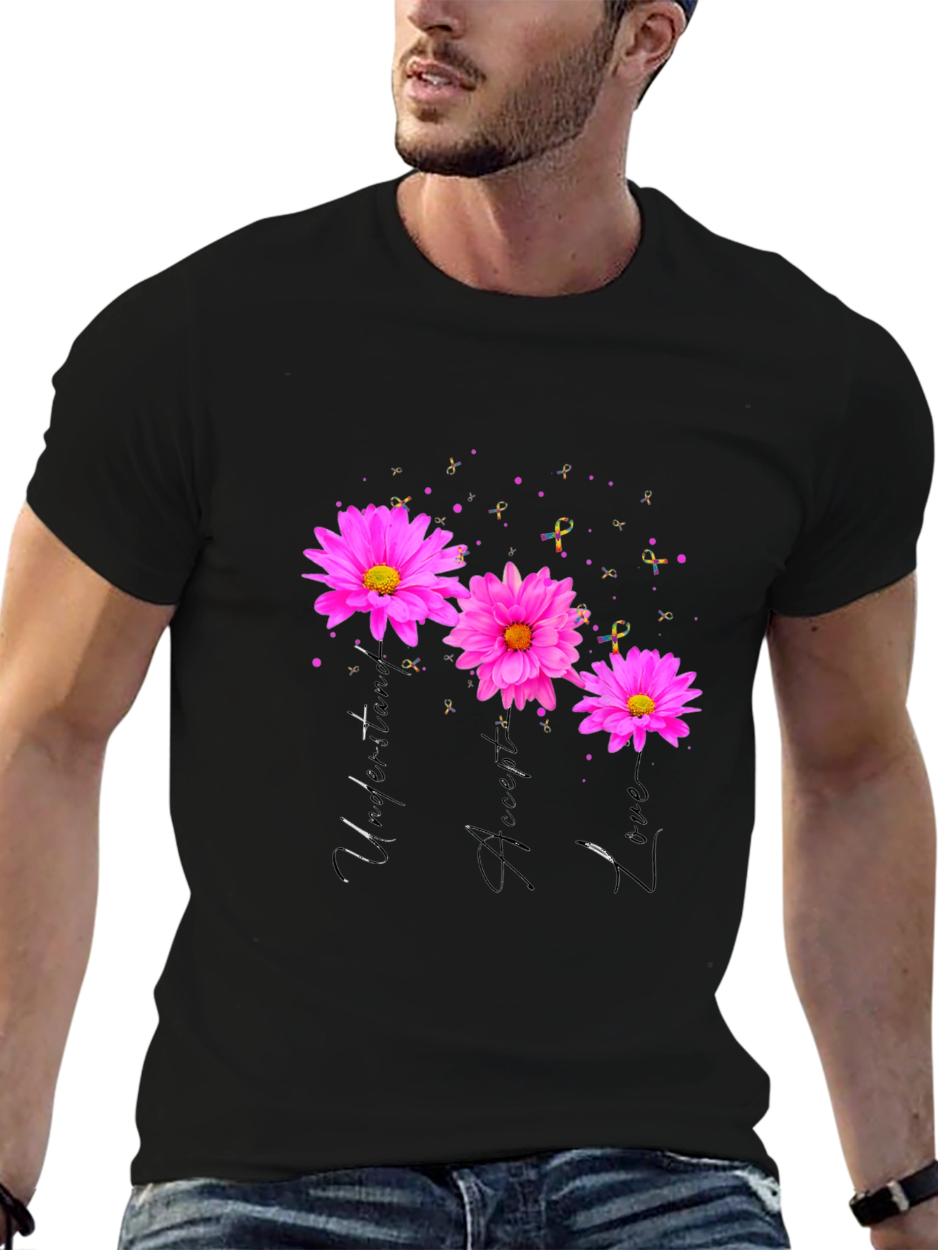 Hope Accept Love Flower T-Shirt