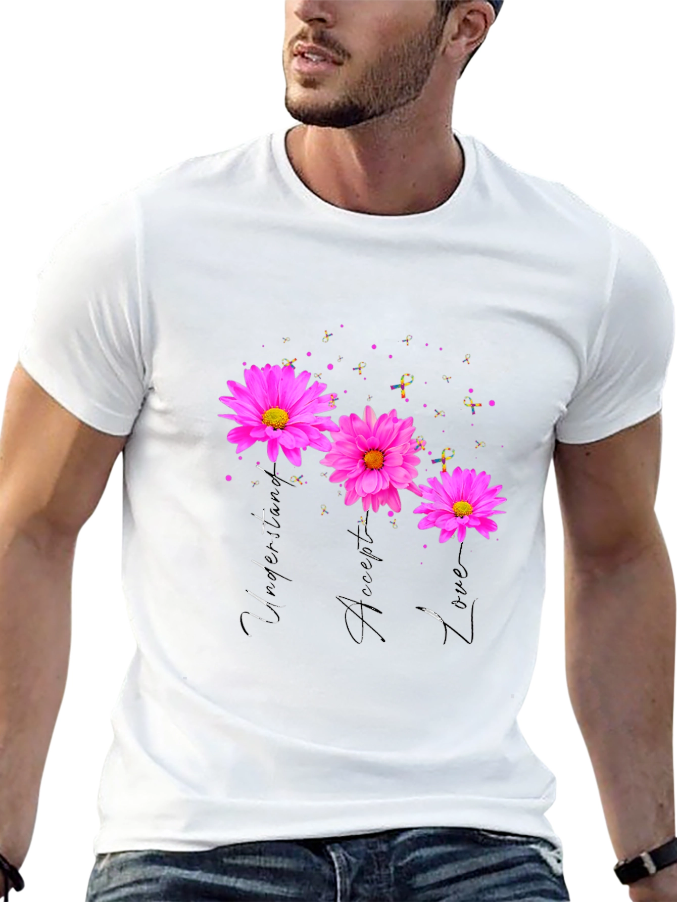 Hope Accept Love Flower T-Shirt