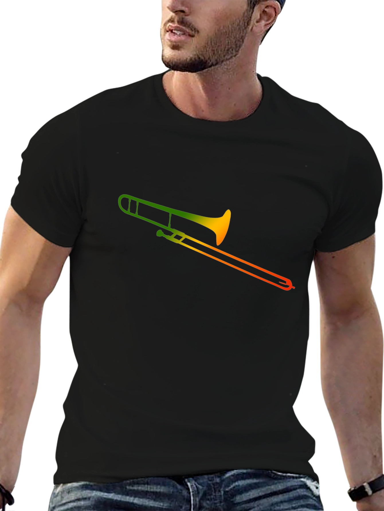 Trombone Gradient T-Shirt - Musicians Tee