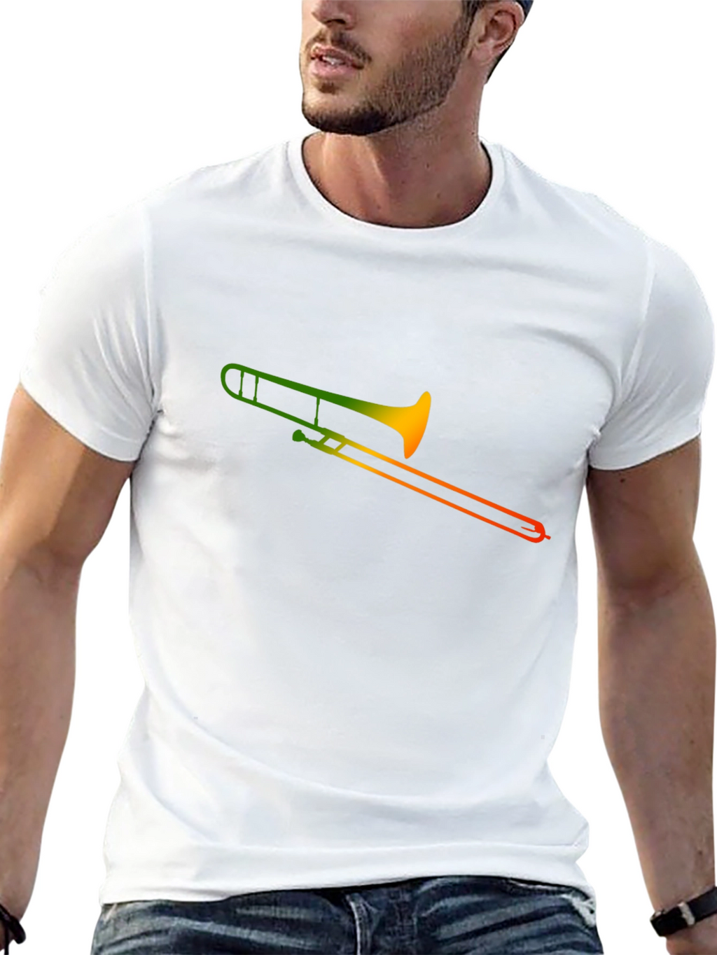 Trombone Gradient T-Shirt - Musicians Tee