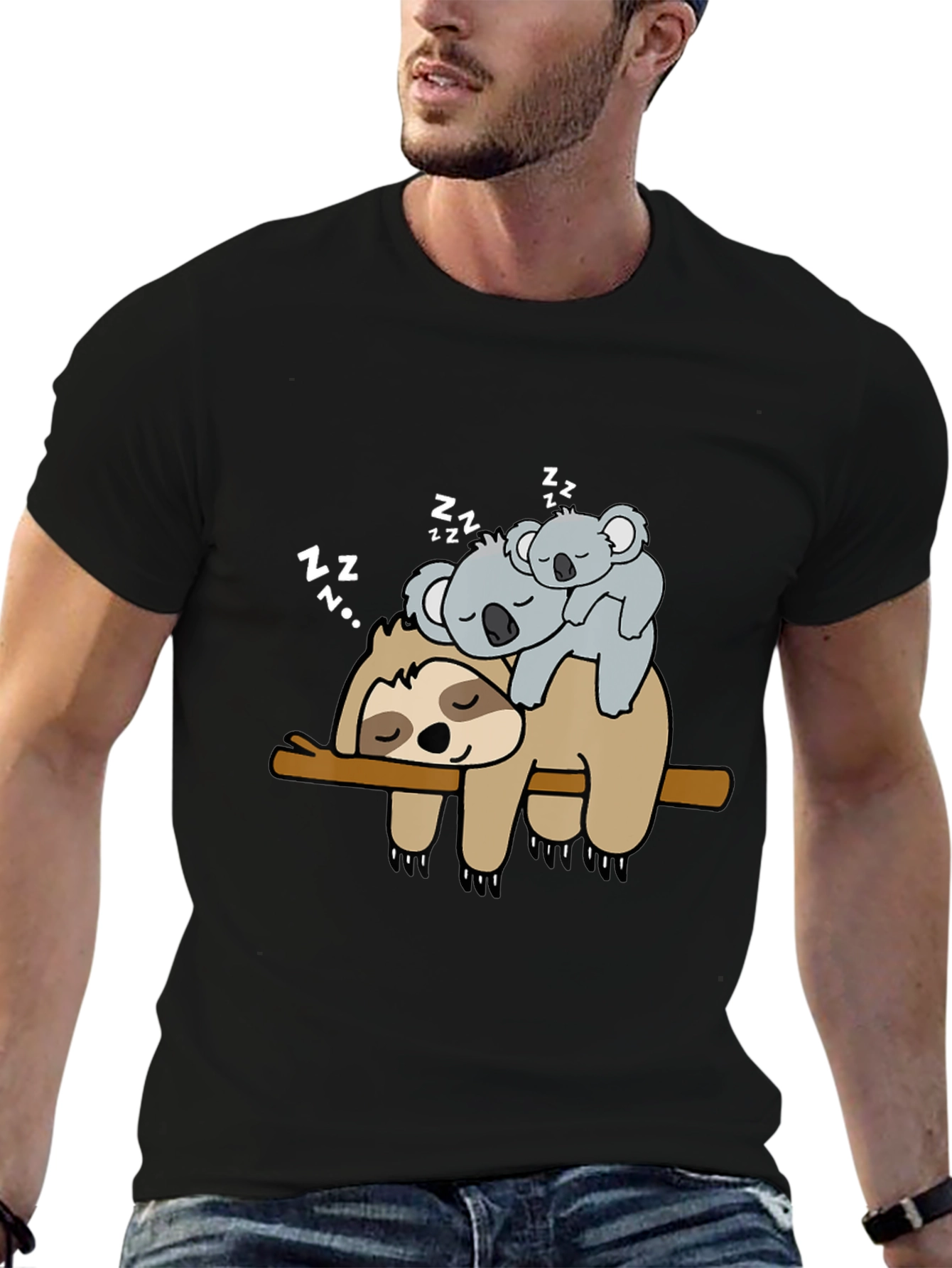 Sloth and Koala Nap T-Shirt - Cute Animal Tee