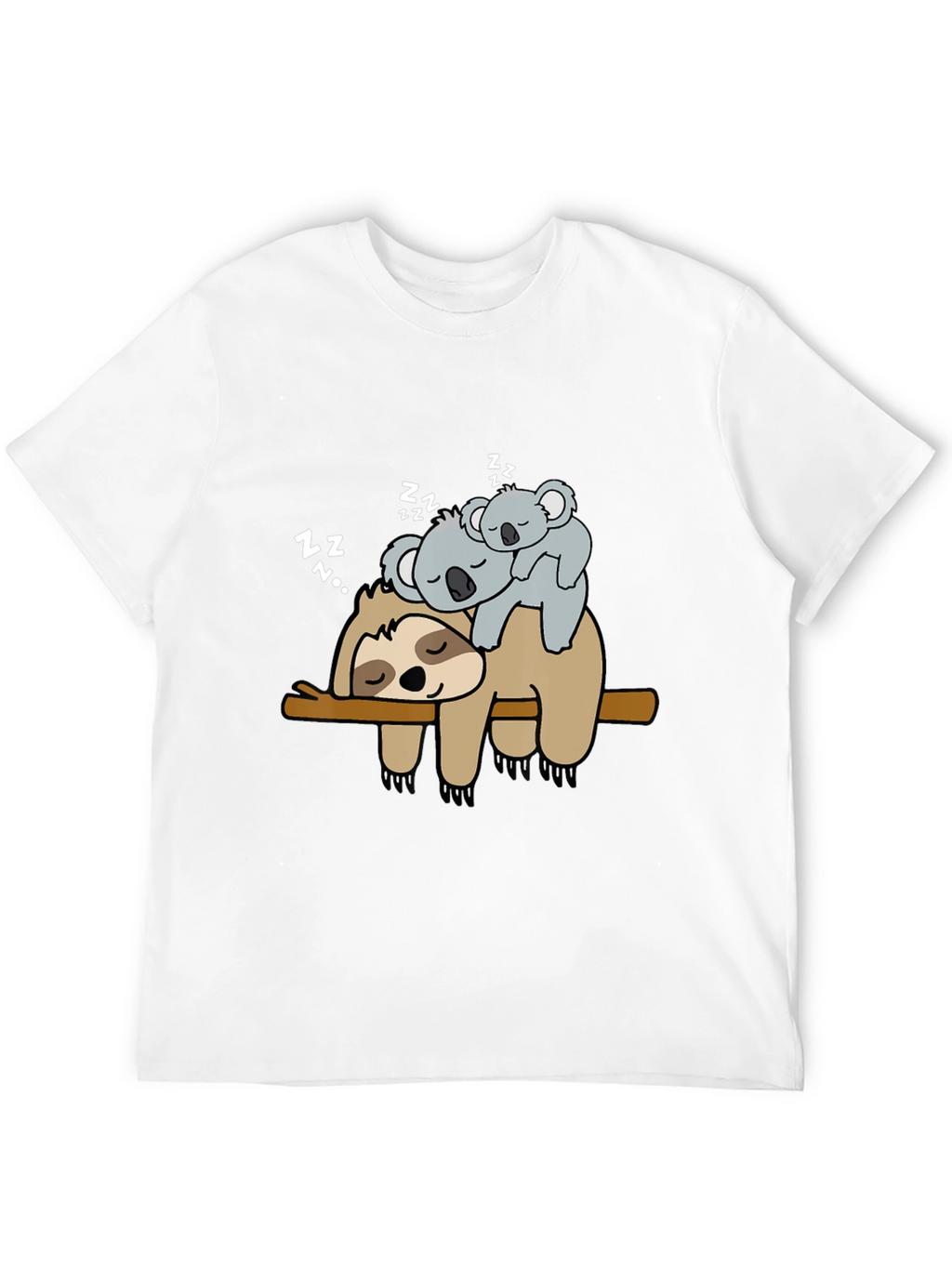 Sloth and Koala Nap T-Shirt - Cute Animal Tee