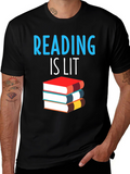Reading Is Lit T-Shirt Book Lover Tee