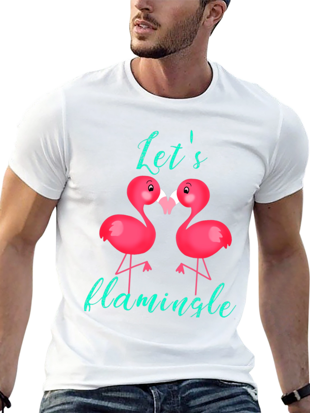 Lets Flamingle Graphic Tee