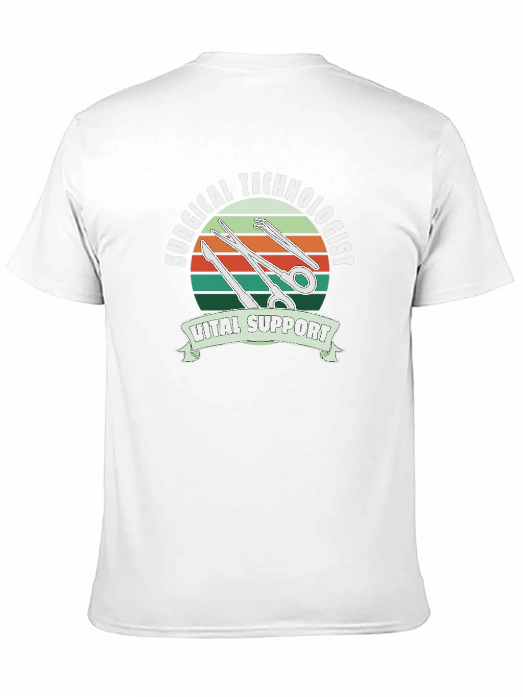 Surgical Technologist Vital Support Black T-Shirt