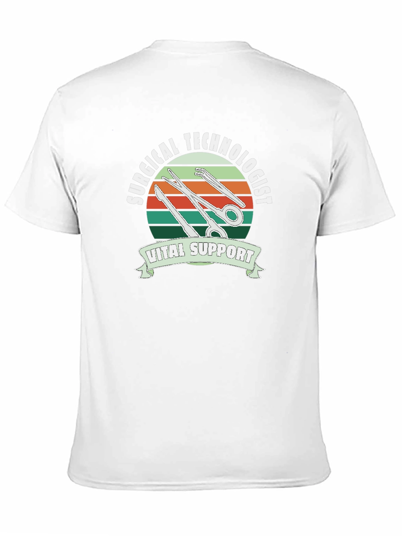 Surgical Technologist Vital Support Black T-Shirt