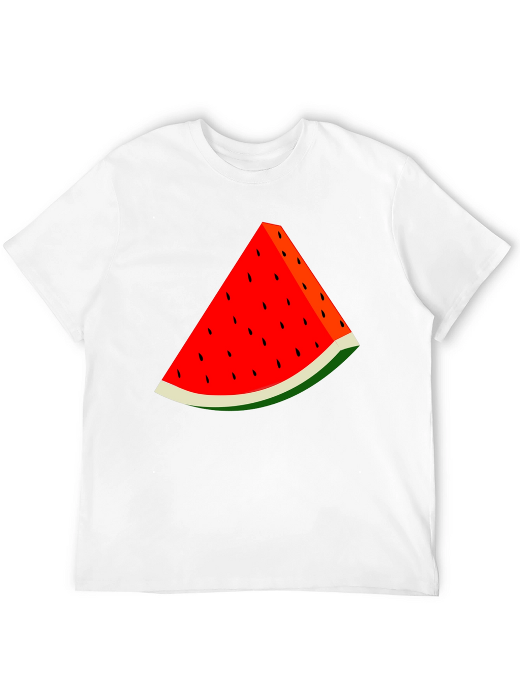 Watermelon Slice Graphic Black T-Shirt