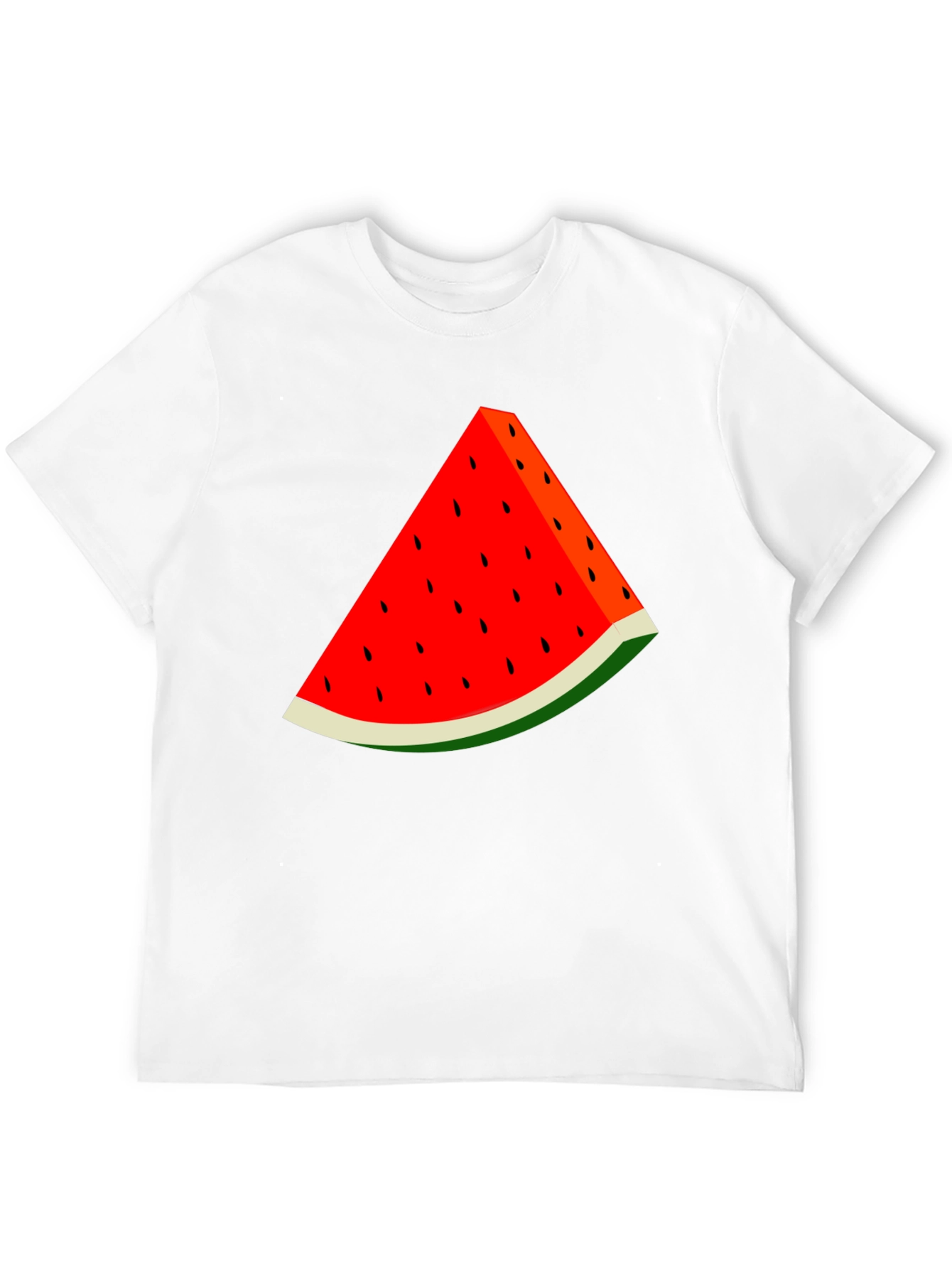 Watermelon Slice Graphic Black T-Shirt