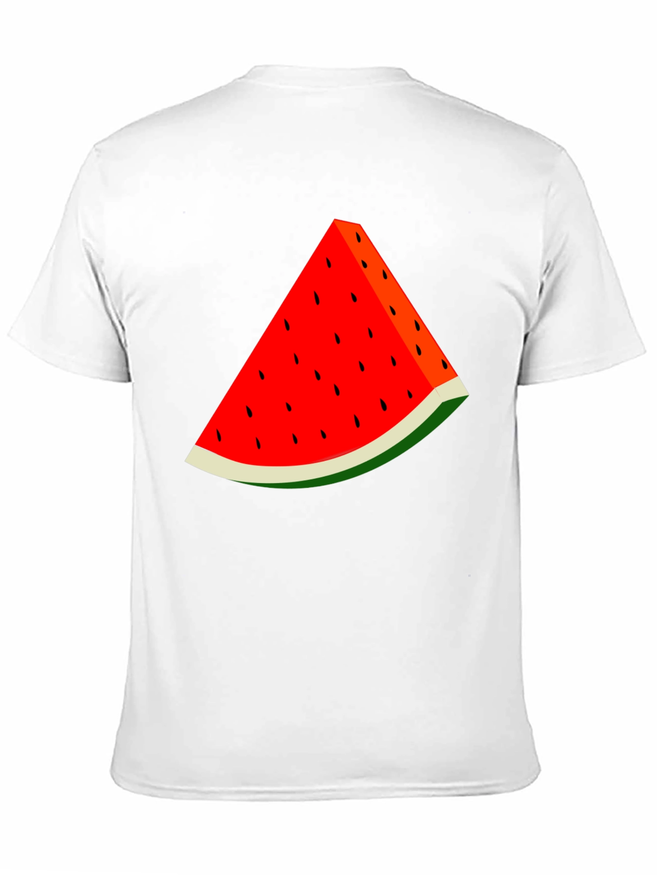 Watermelon Slice Graphic Black T-Shirt