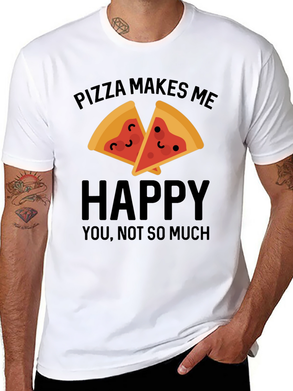 Pizza Makes Me Happy T-Shirt