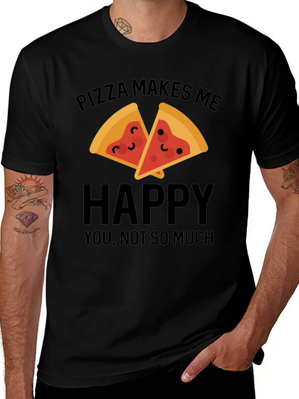 Pizza Makes Me Happy T-Shirt