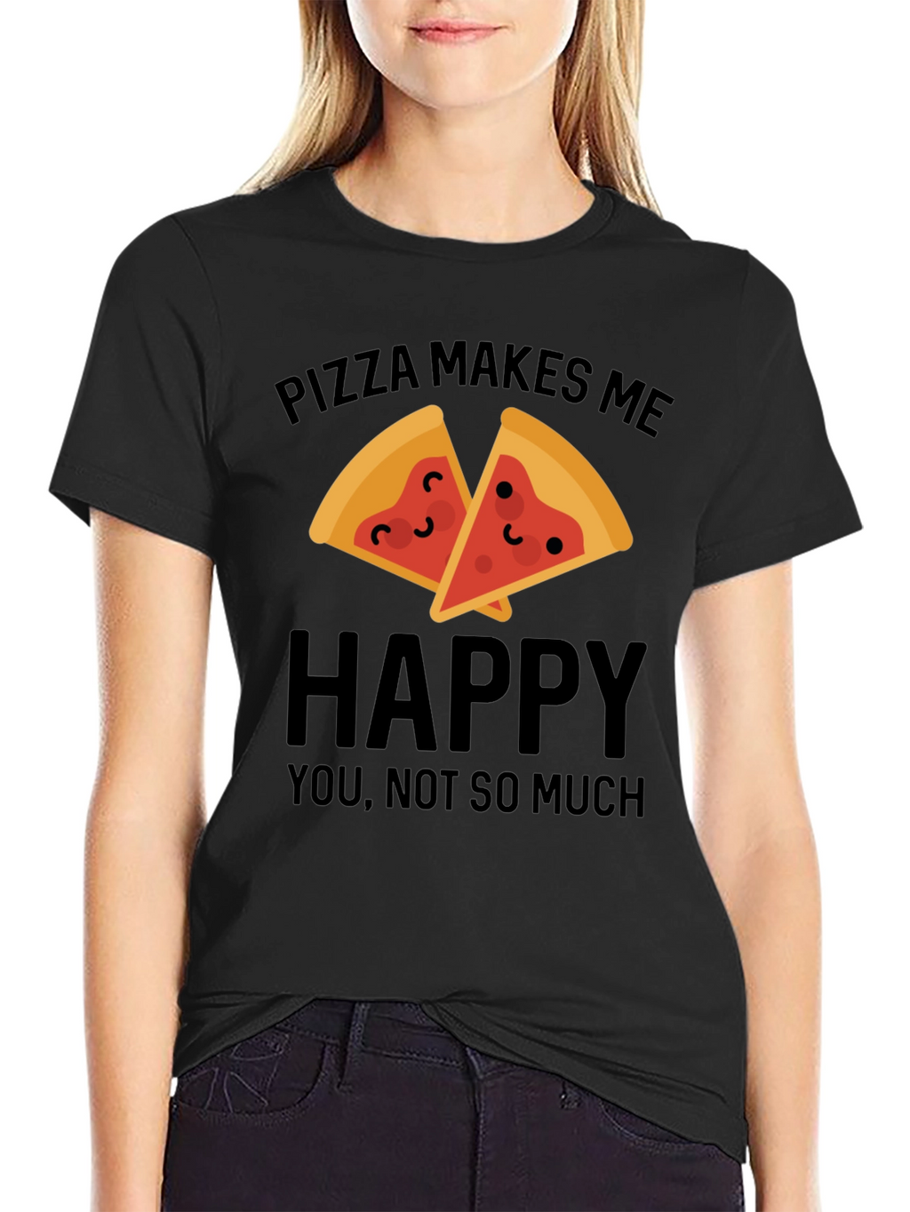 Pizza Makes Me Happy T-Shirt