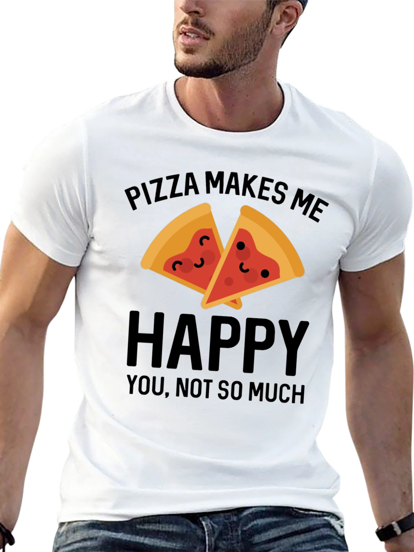 Pizza Makes Me Happy T-Shirt