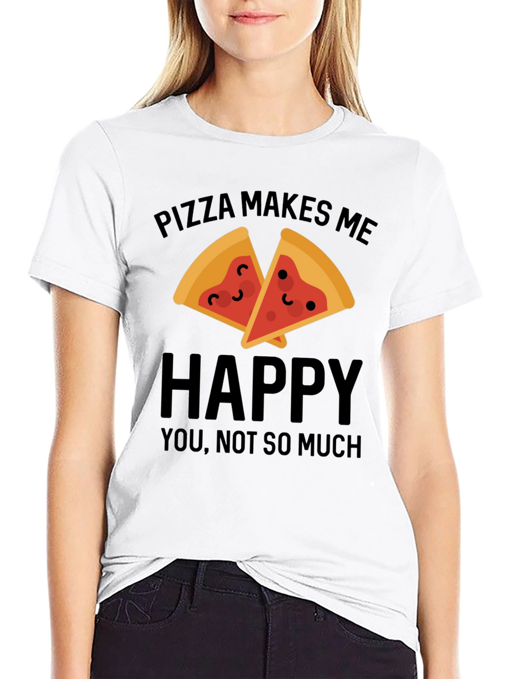 Pizza Makes Me Happy T-Shirt