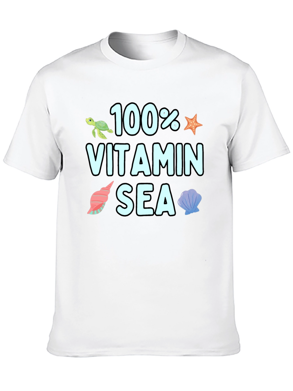 100% Vitamin Sea Graphic T-Shirt