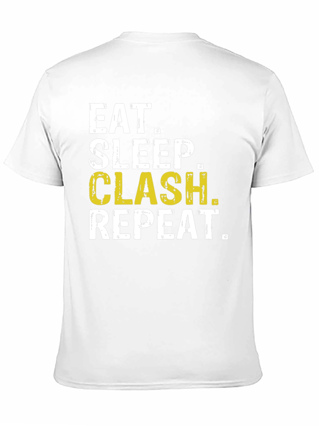 Eat Sleep Clash Repeat Black T-Shirt