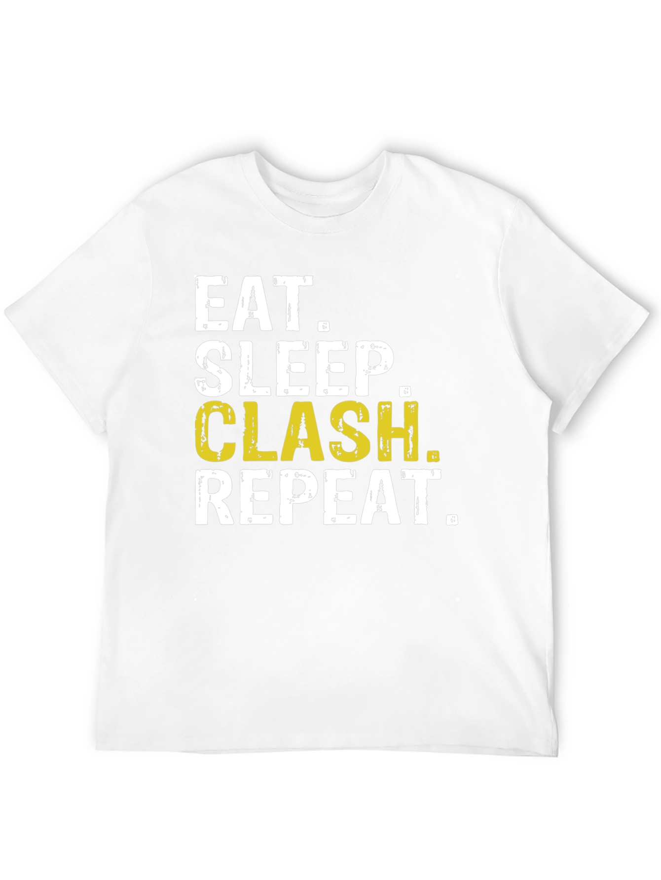 Eat Sleep Clash Repeat Black T-Shirt