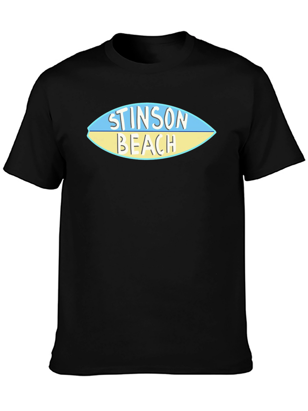 Stinson Beach Surfboard Style Graphic Tee