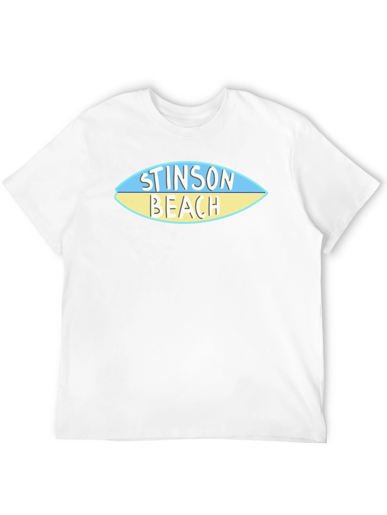 Stinson Beach Surfboard Style Graphic Tee