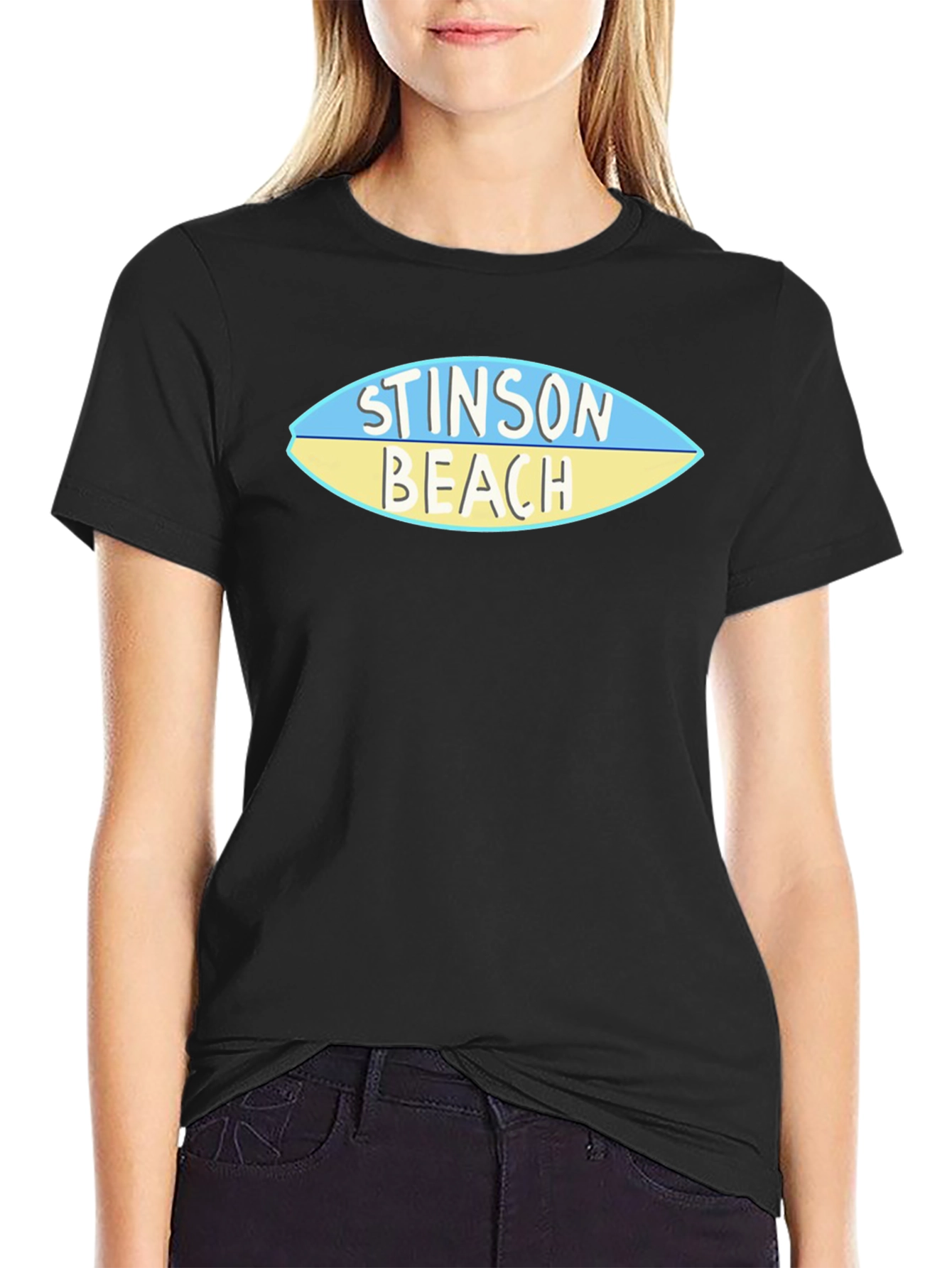 Stinson Beach Surfboard Style Graphic Tee
