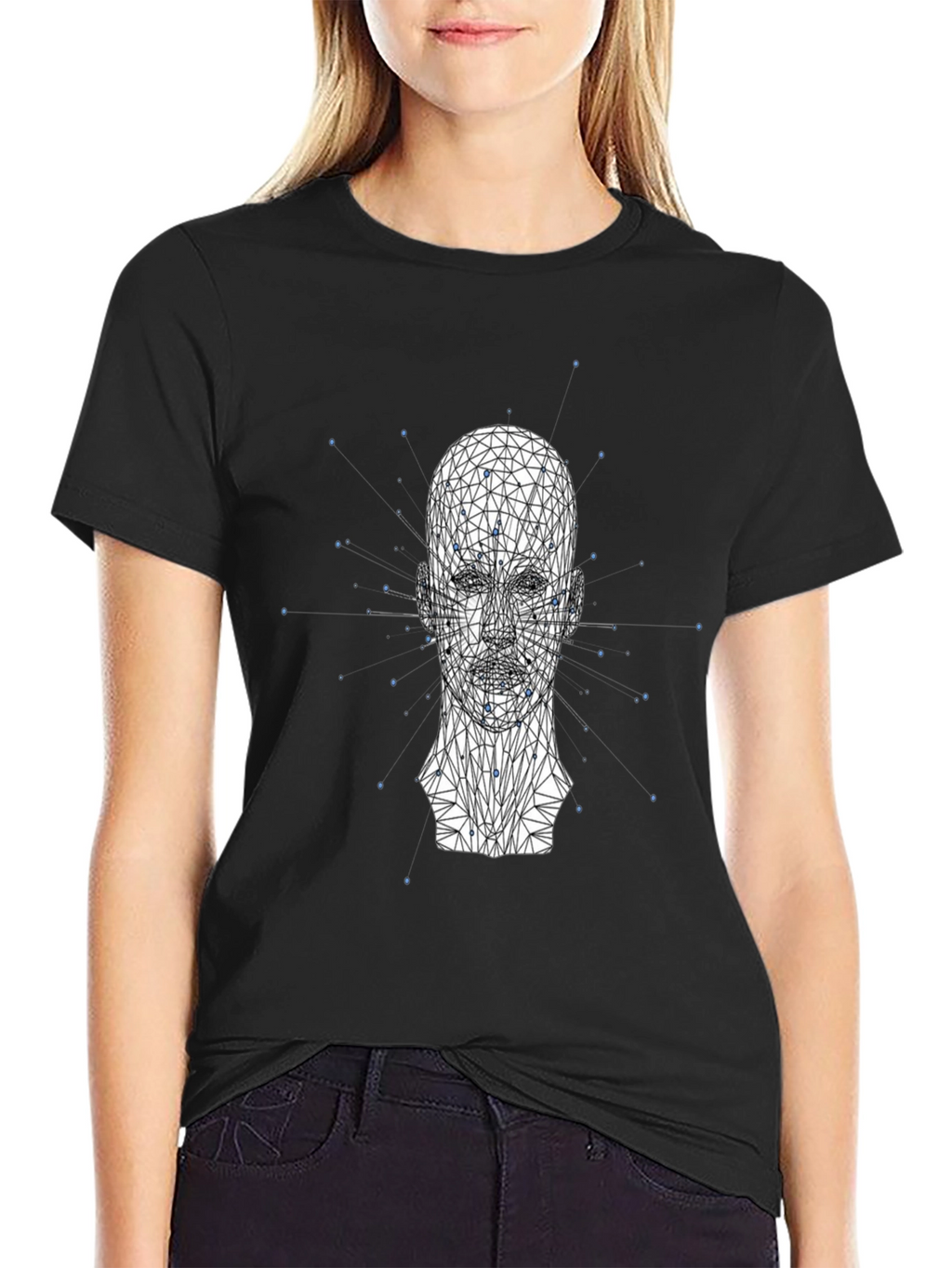 Geometric Head T-Shirt - Modern Style