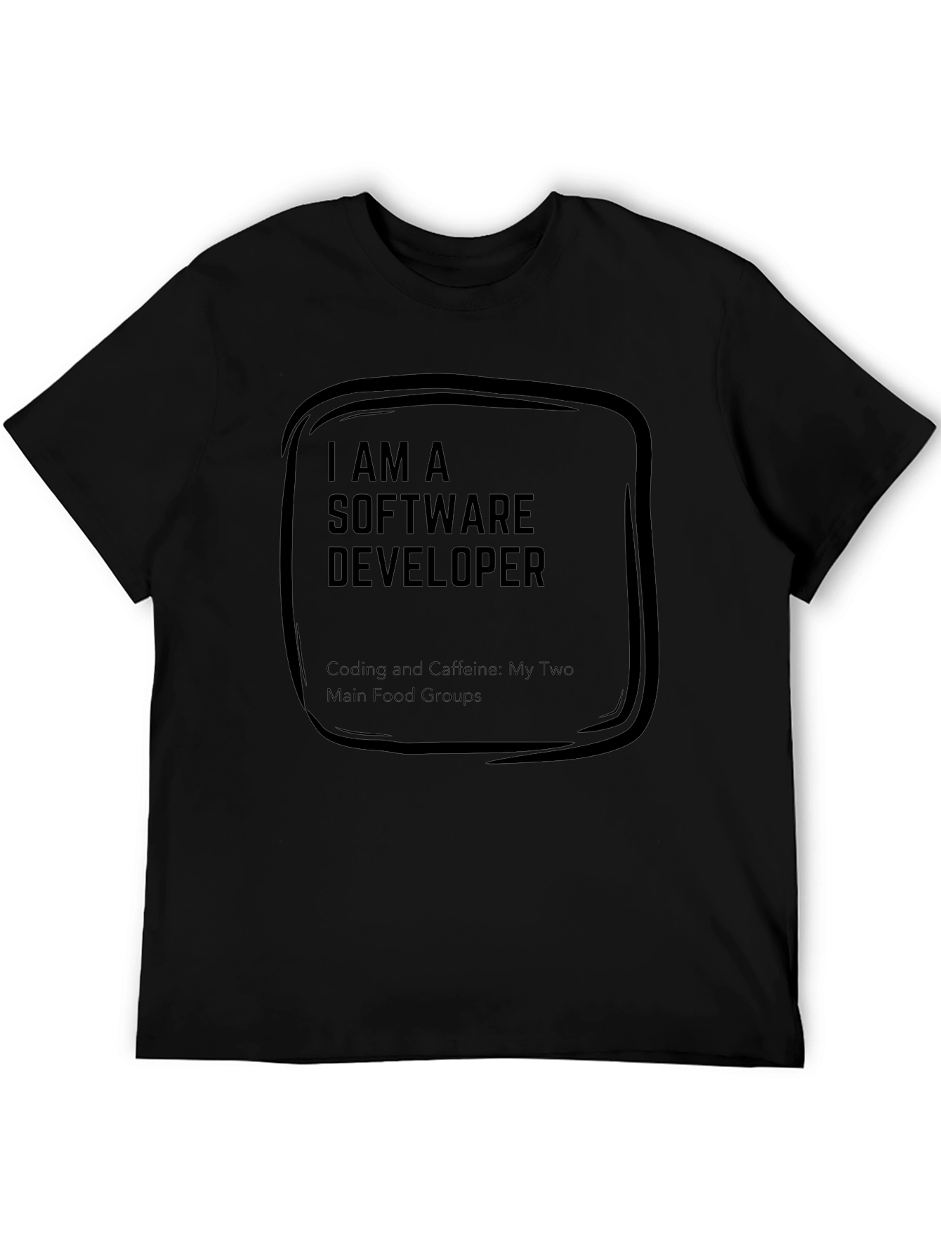 Software Developer T-Shirt - Coding & Caffeine