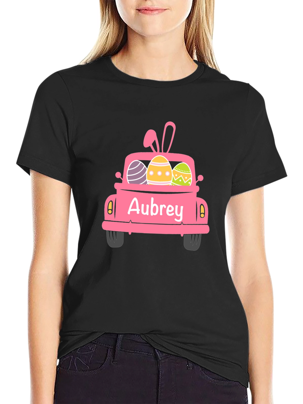 Easter Truck T-Shirt - Aubrey Custom Name Tee